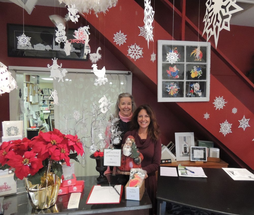 Event hosts Cynthia Purcell and Martha Link Walsh.