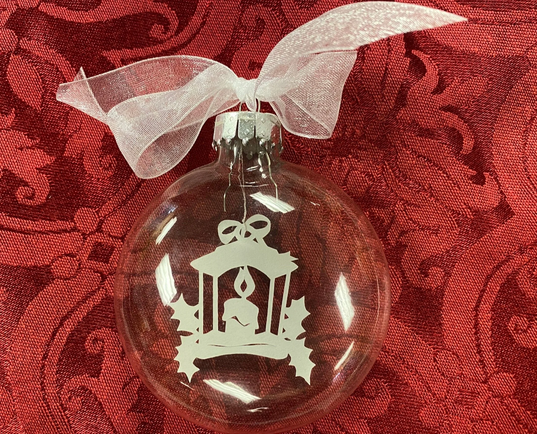 candle-lit lantern ornaments
