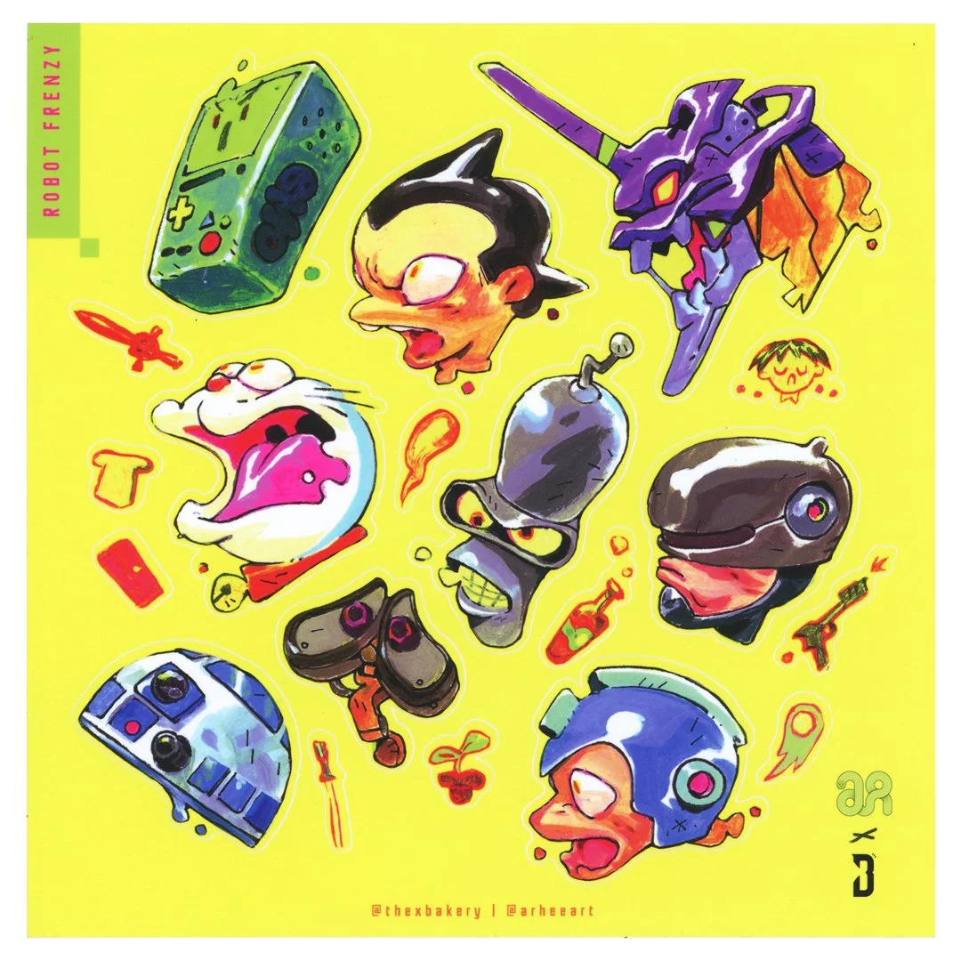 ROBOT FRENZY STICKER