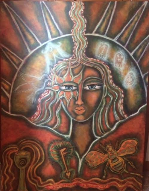 Talisman Painting by Deborah Ward