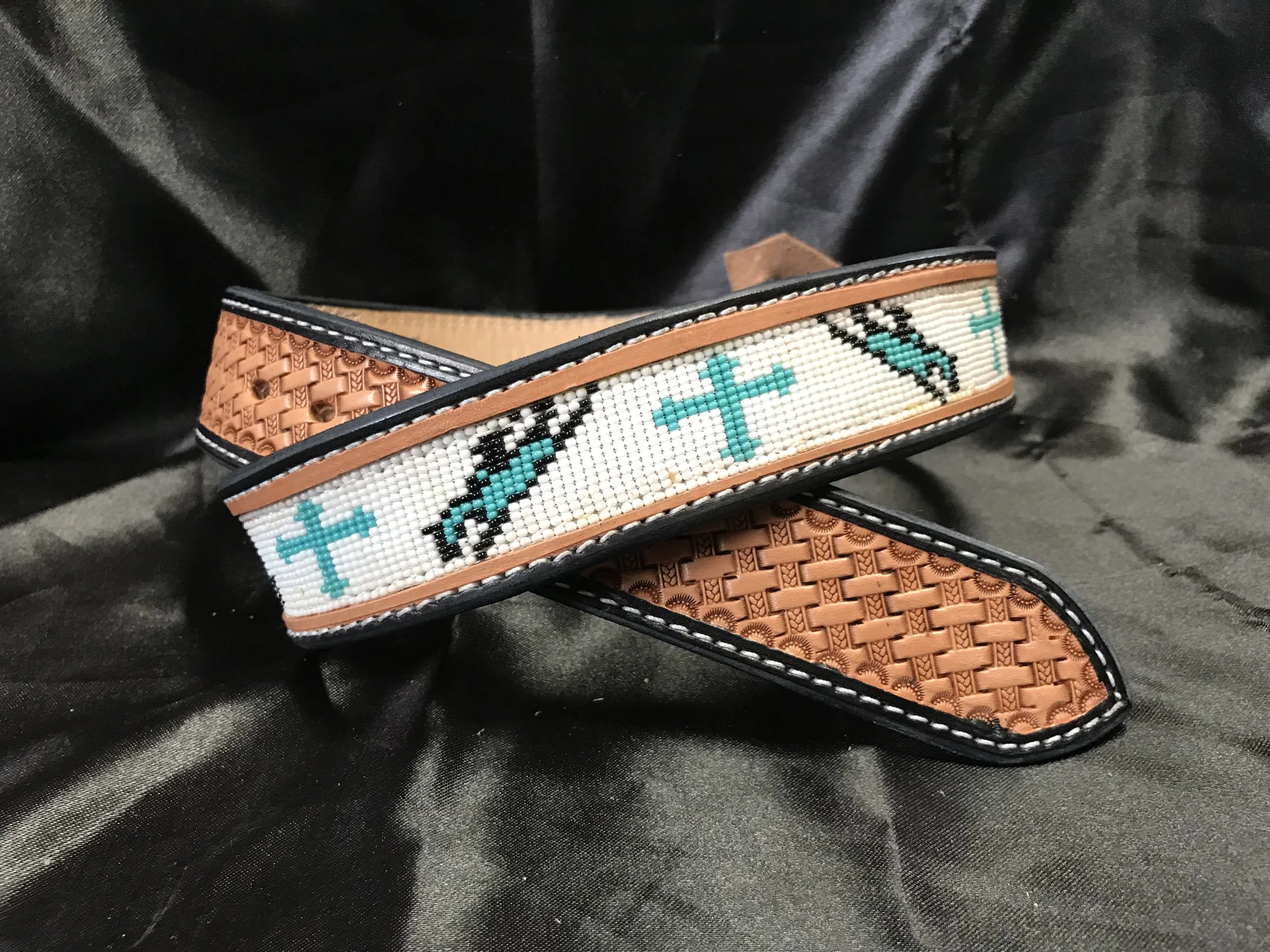 custom beaded belts