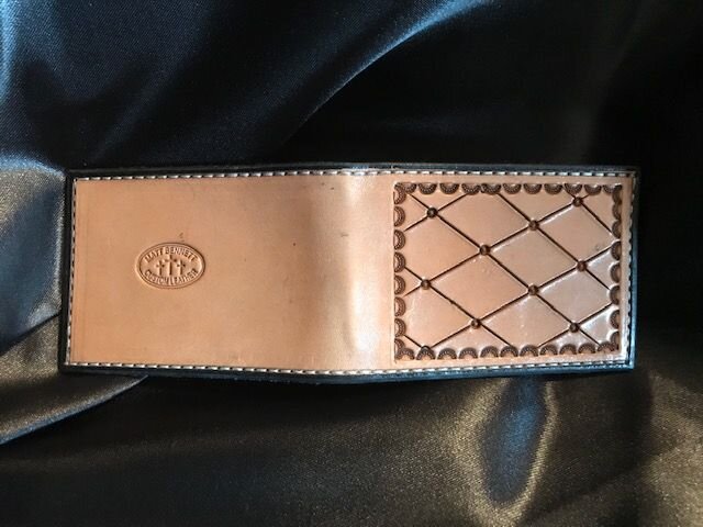 Quilted Tooled Money Clip Wallet — Matt Bennett Custom Leather