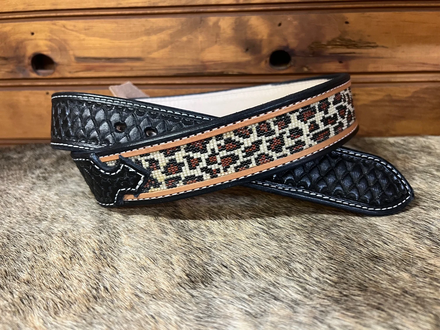 Size 40 Fully Tooled Belt — Matt Bennett Custom Leather