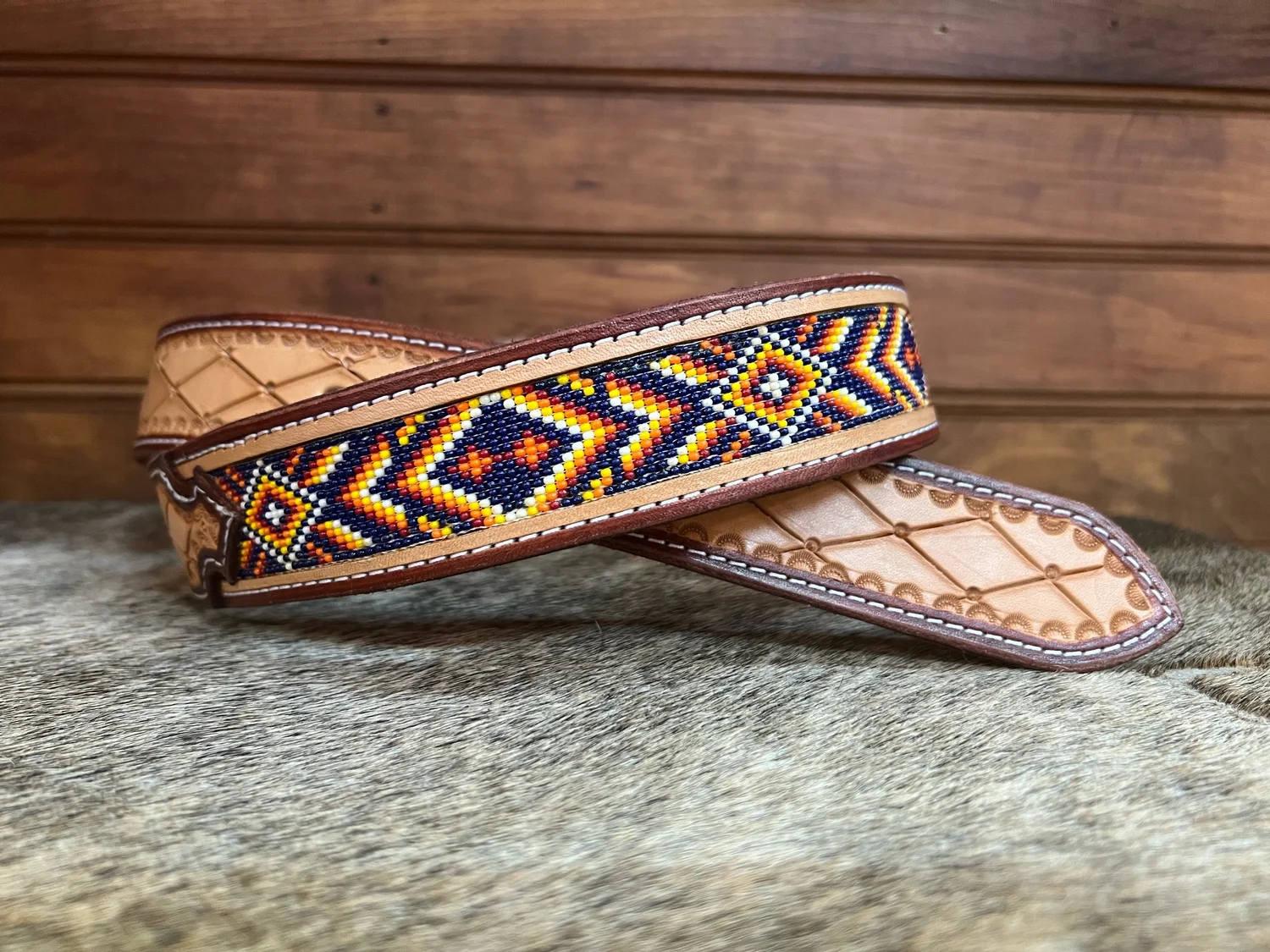 Handcrafted Brown Beaded Woven Belt Brown Woven Tie up Belt With Wood Beads. Hand Made Macrame  main image 4