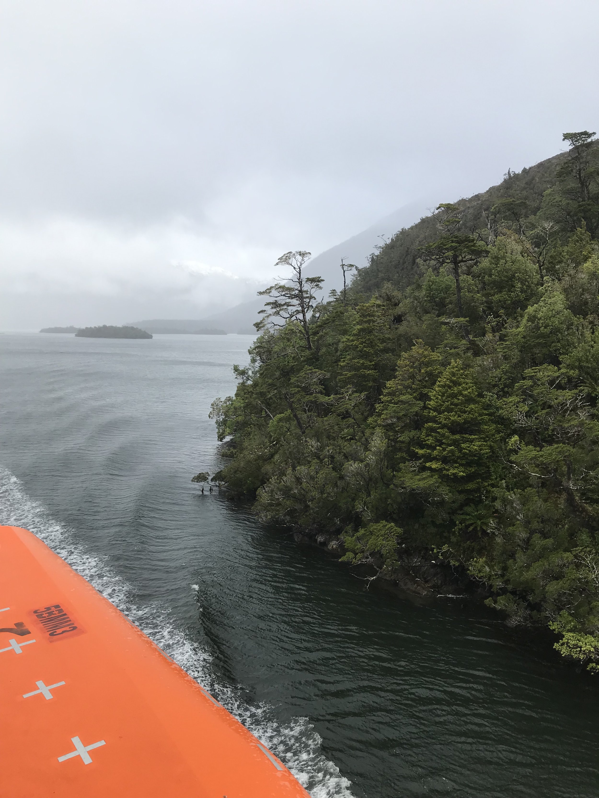 Narrow passageway through the fjords.