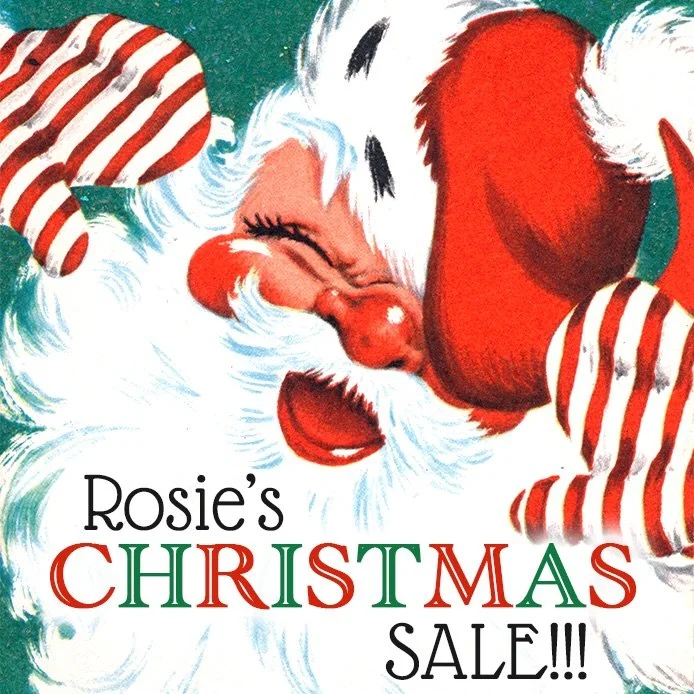 Rosie&rsquo;s Vintage Christmas Sale Starts Today!
Friday 01/02/25 to Sunday 01/11/25
🎄20% Off All Vintage Christmas Items🎄
That&rsquo;s Right!  All of Rosie&rsquo;s Dealers want to give our loyal customers a special deal of 20% off their Vintage C