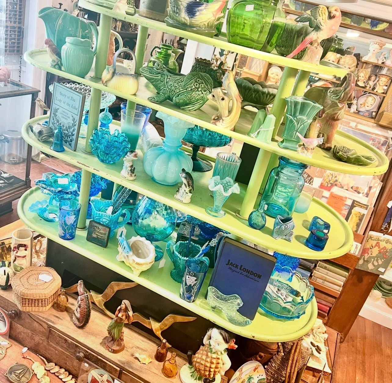 We&rsquo;d like to thank @secondwindvtg for not only coming up with the idea of this new display&hellip; but building it as well!  What better way to celebrate Summer Travel but with a color combination mimicking nature of all the Summer destinations