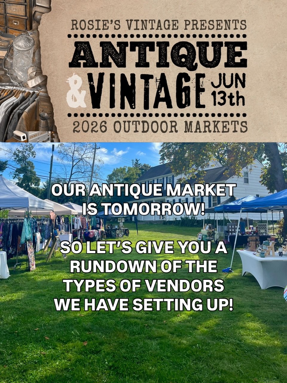 Our next market is tomorrow and we won&rsquo;t have another one till August&hellip; so this one is on the &ldquo;not-to-miss&rdquo; level of markets!

And for tomorrow, we have a really strong mix of merchandise as well as new-to-us and veteran vendo