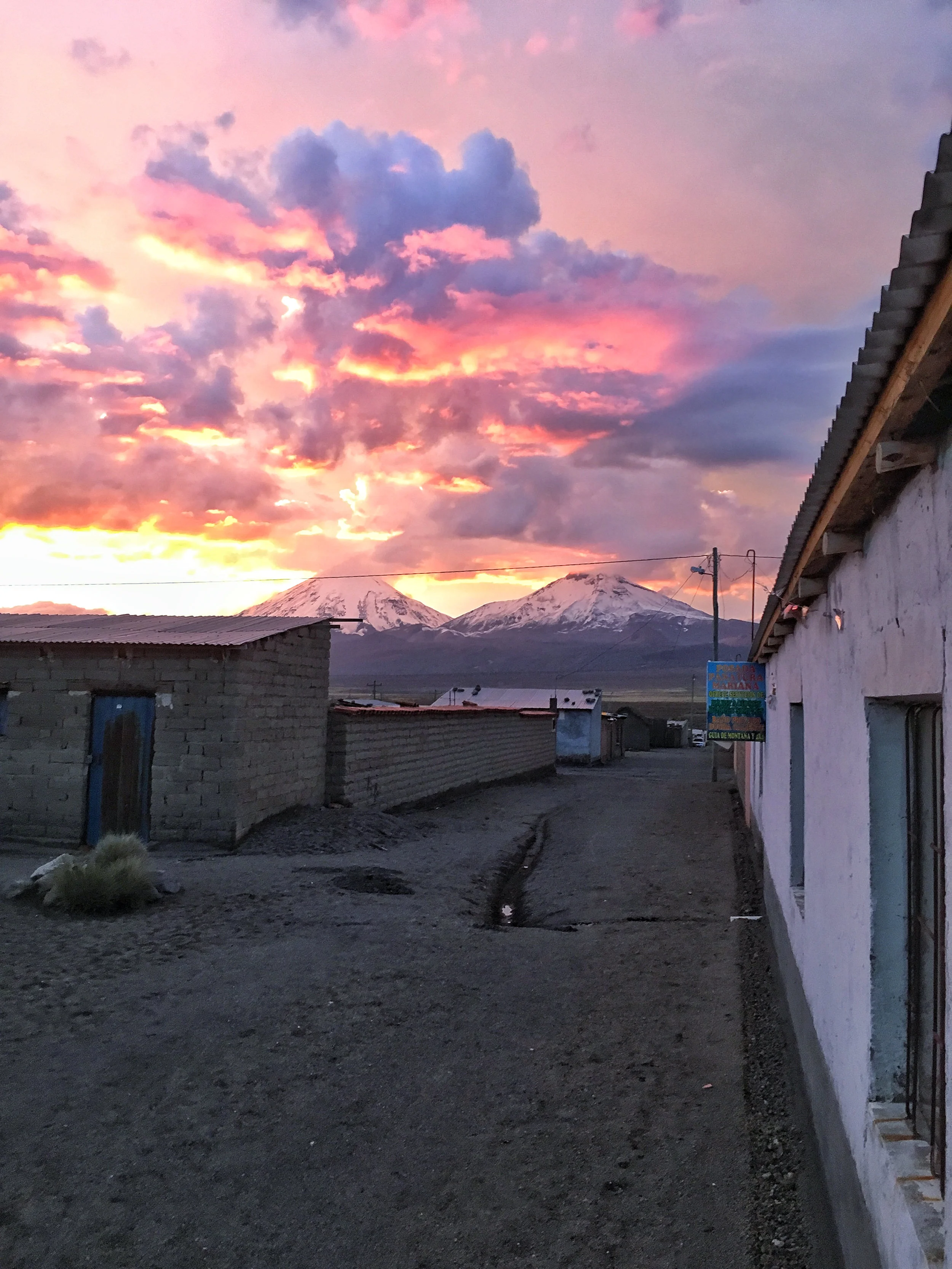 A metaphorical eruption, and a proper send off from this wild place