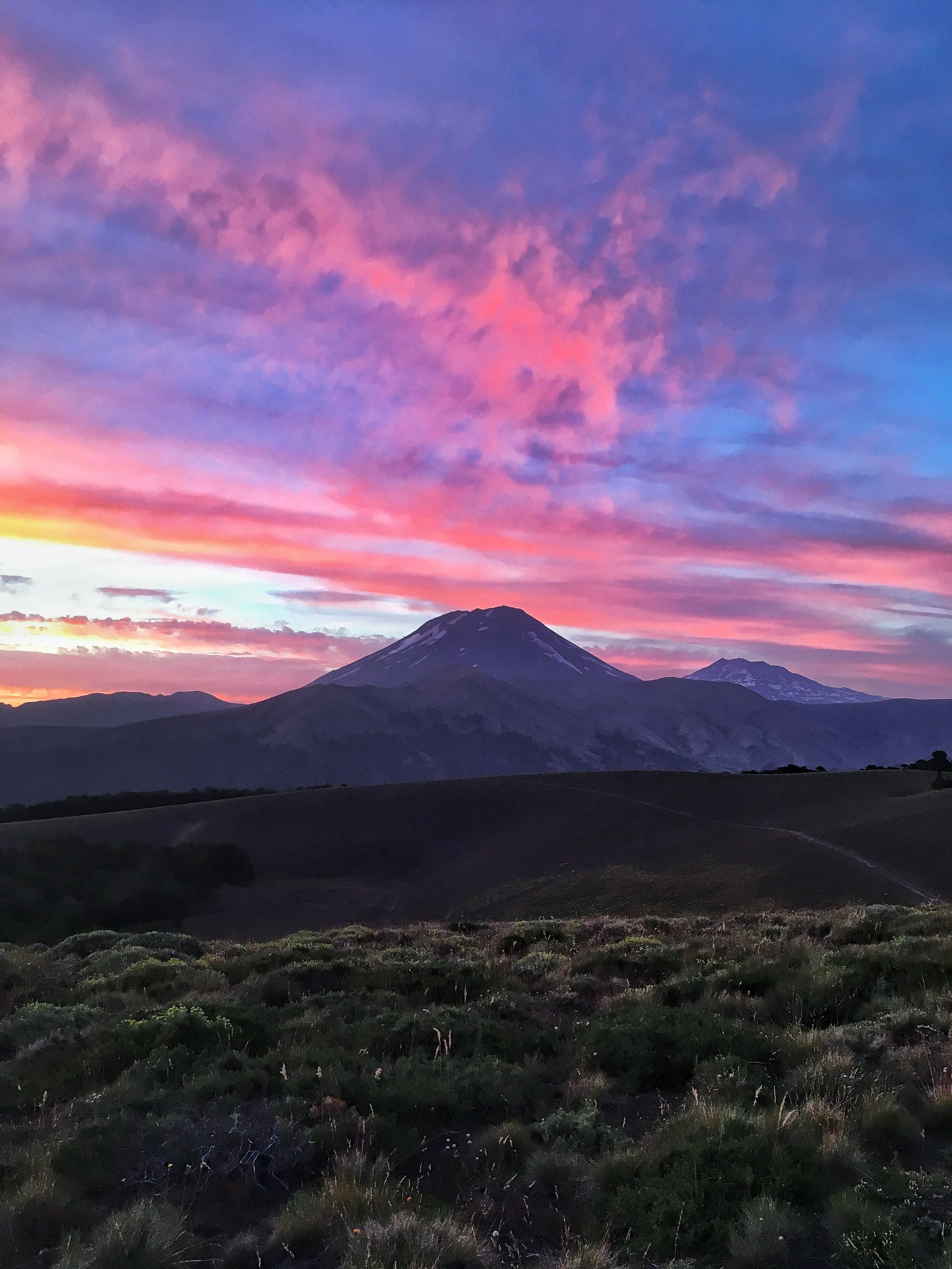 Volcano Lonquimay and Volcano Tolhuaca