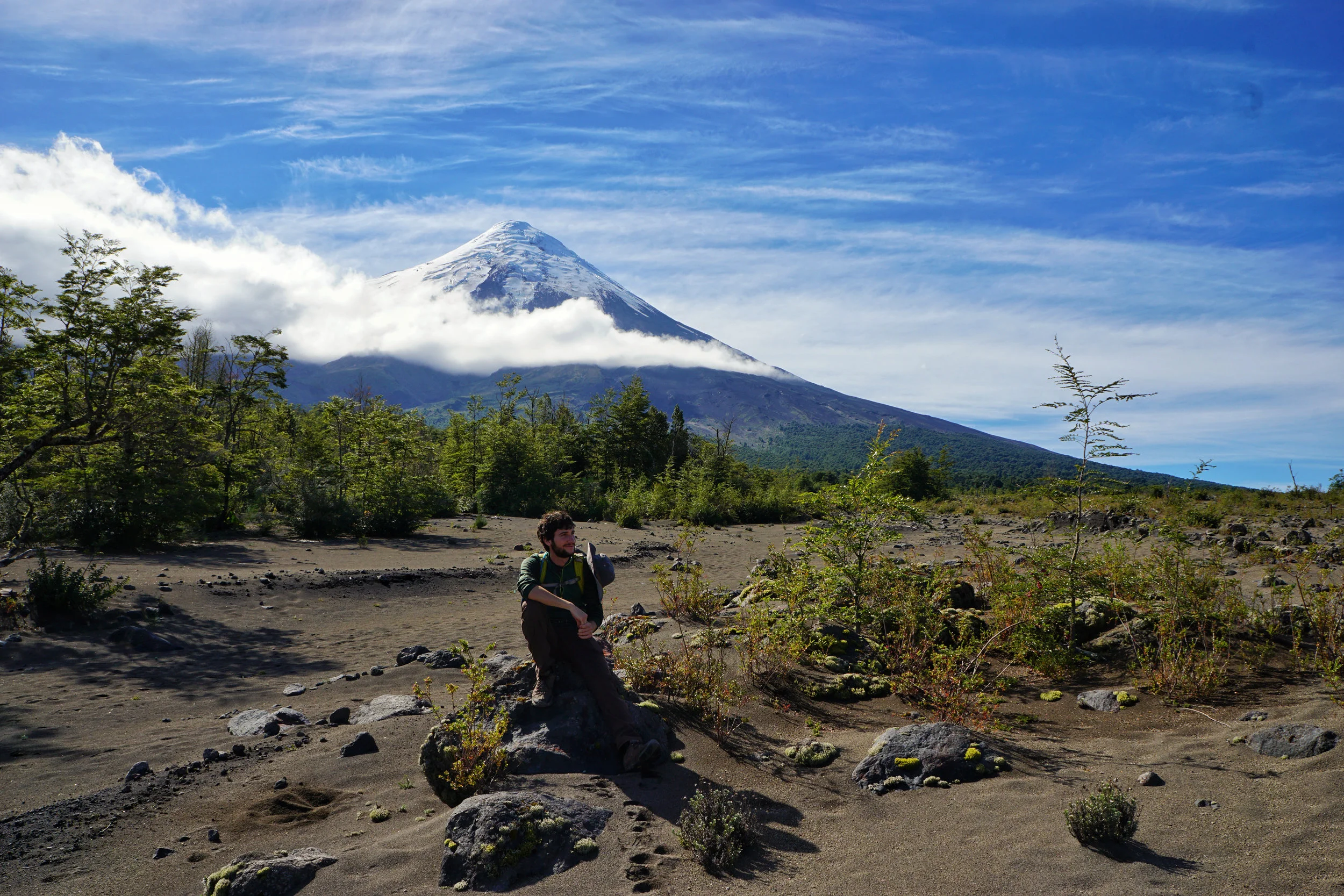 Resting below Osorno