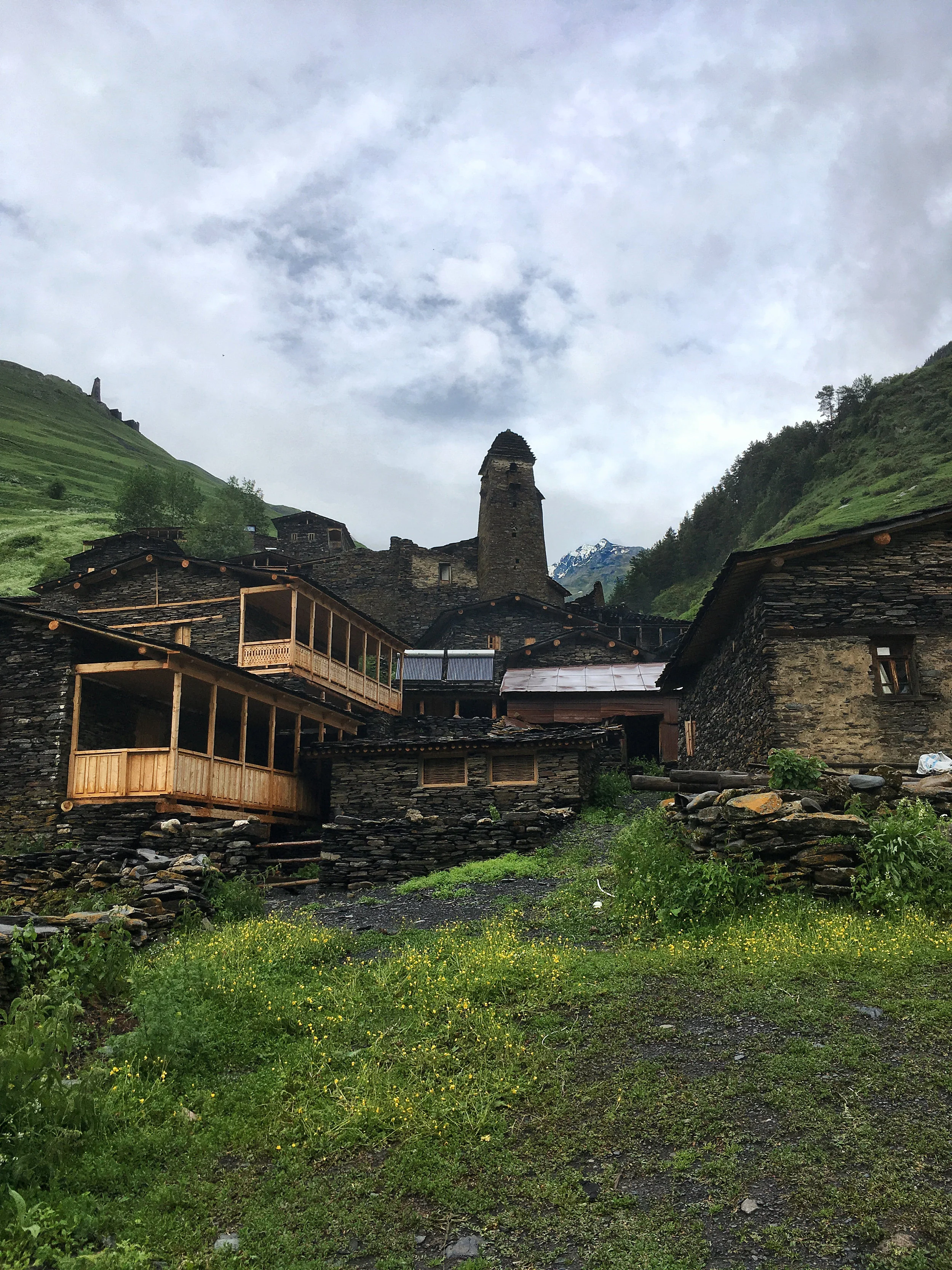 Slate buildings are all the rage in Tusheti