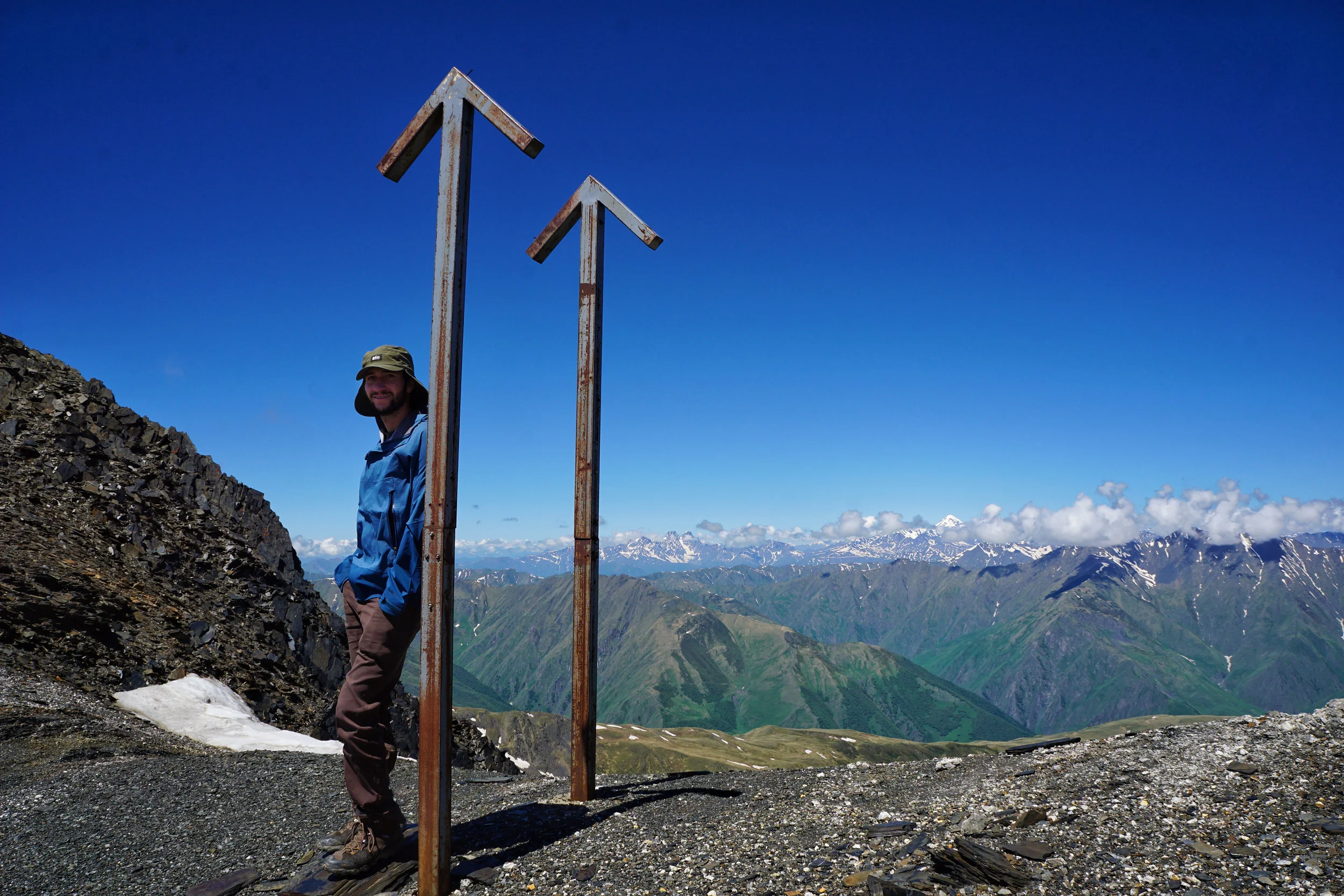 Feeling good atop Atsunta Pass