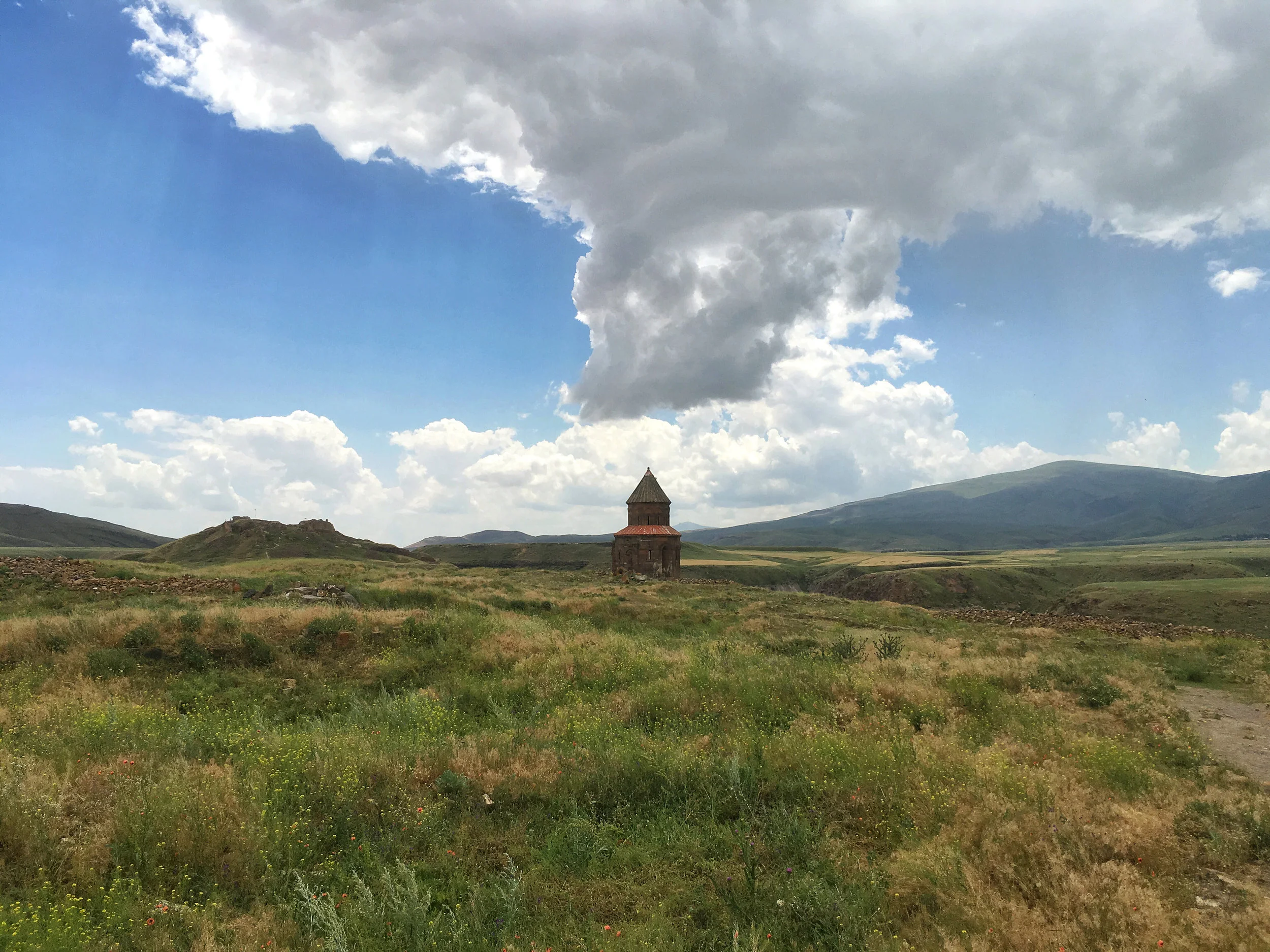 A Georgian Orthodox church stands alone