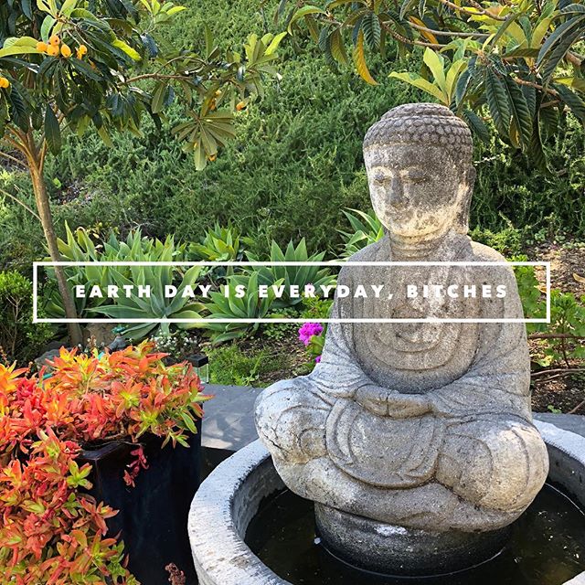 Namaste, Bitches. 
You know the drill. 😘
#earthday #loveyourmother #recyclingissexy #zerowaste #materialmindfulness