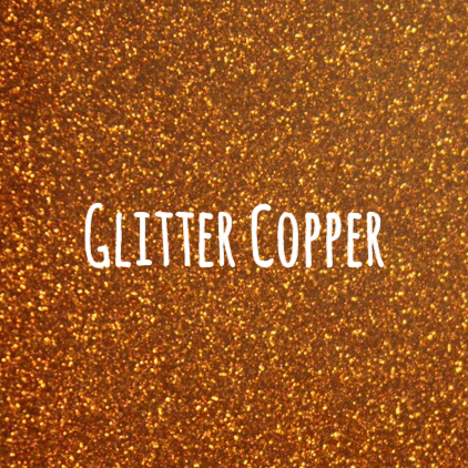 Buy Firefly Craft Glitter Copper Heat Transfer Vinyl Sheet, Glitter Copper  HTV Vinyl, Copper Glitter Iron On Vinyl for Cricut and Silhouette