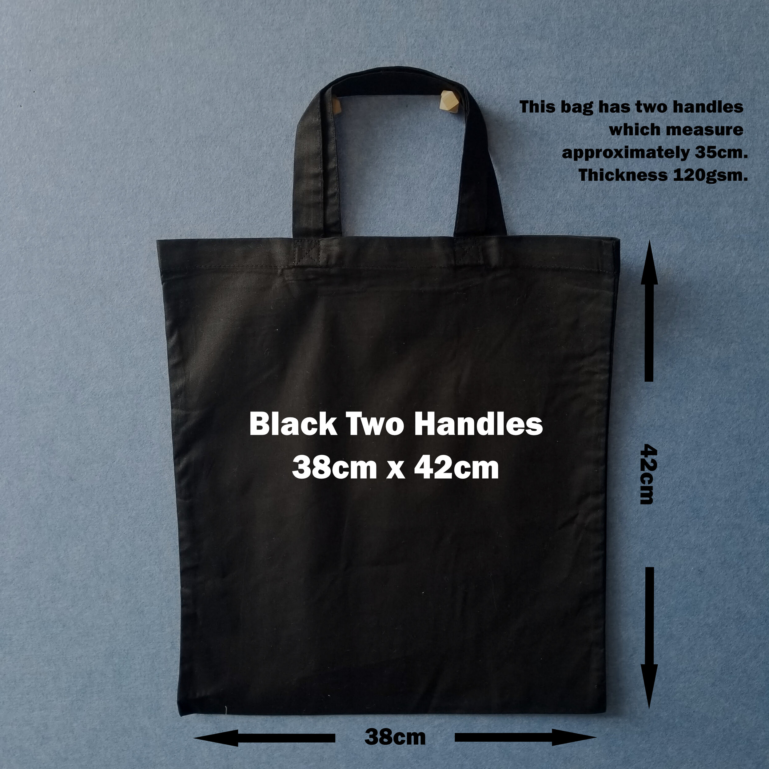 Calico Bag - Black - 38cm x 42cm - 2 Handles.jpg