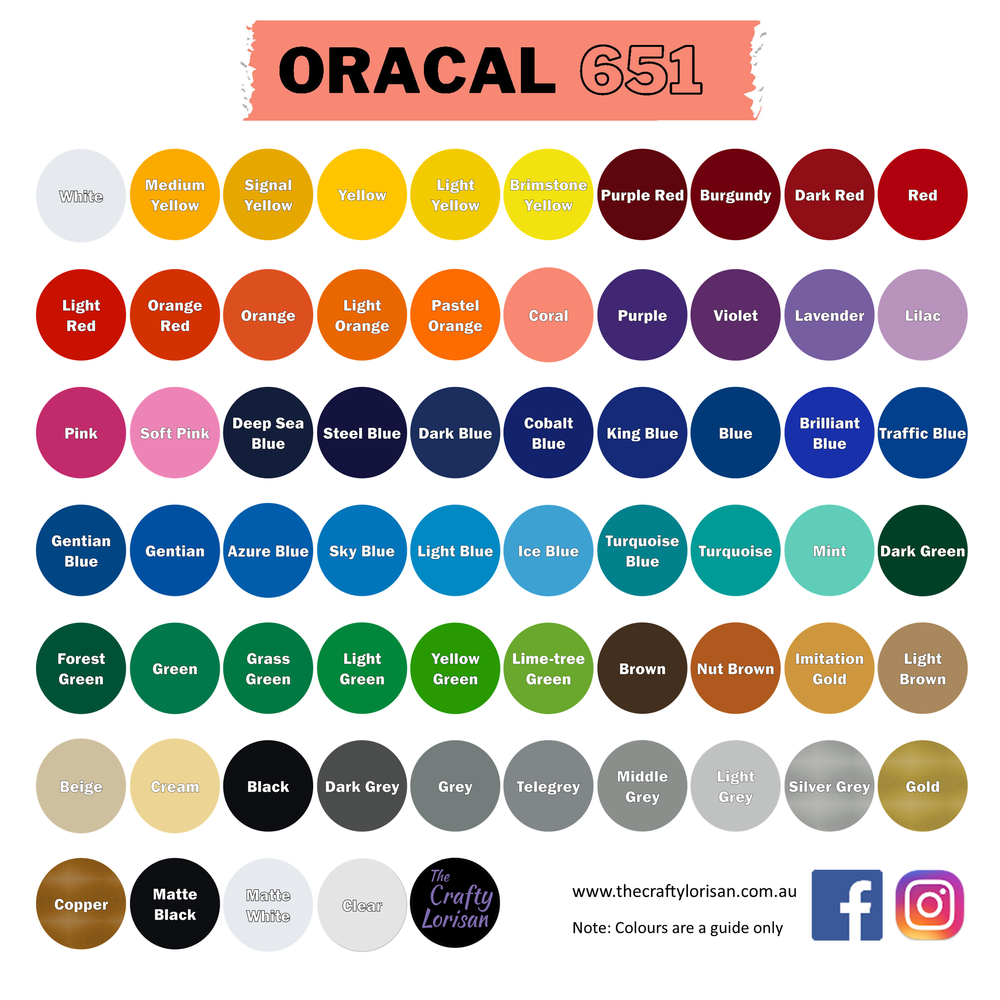 Oracal 651 Decal -  Australia