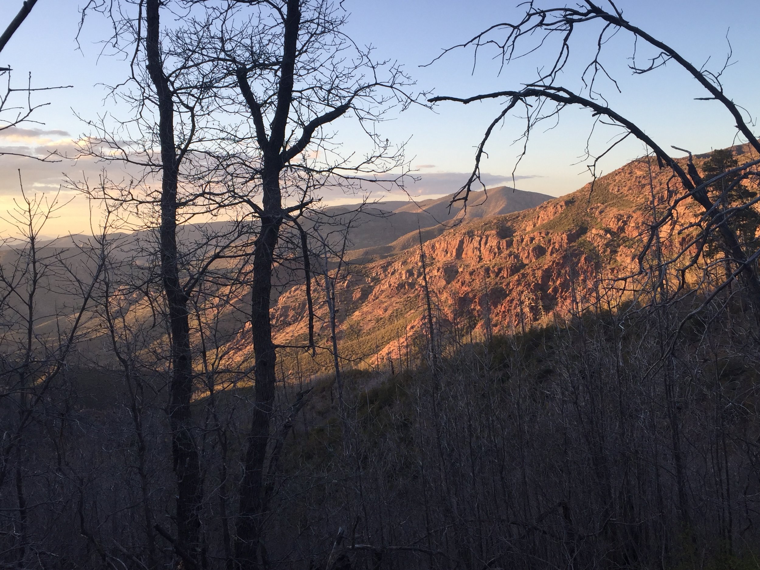 Gorgeous sunset from a fine camp. 
