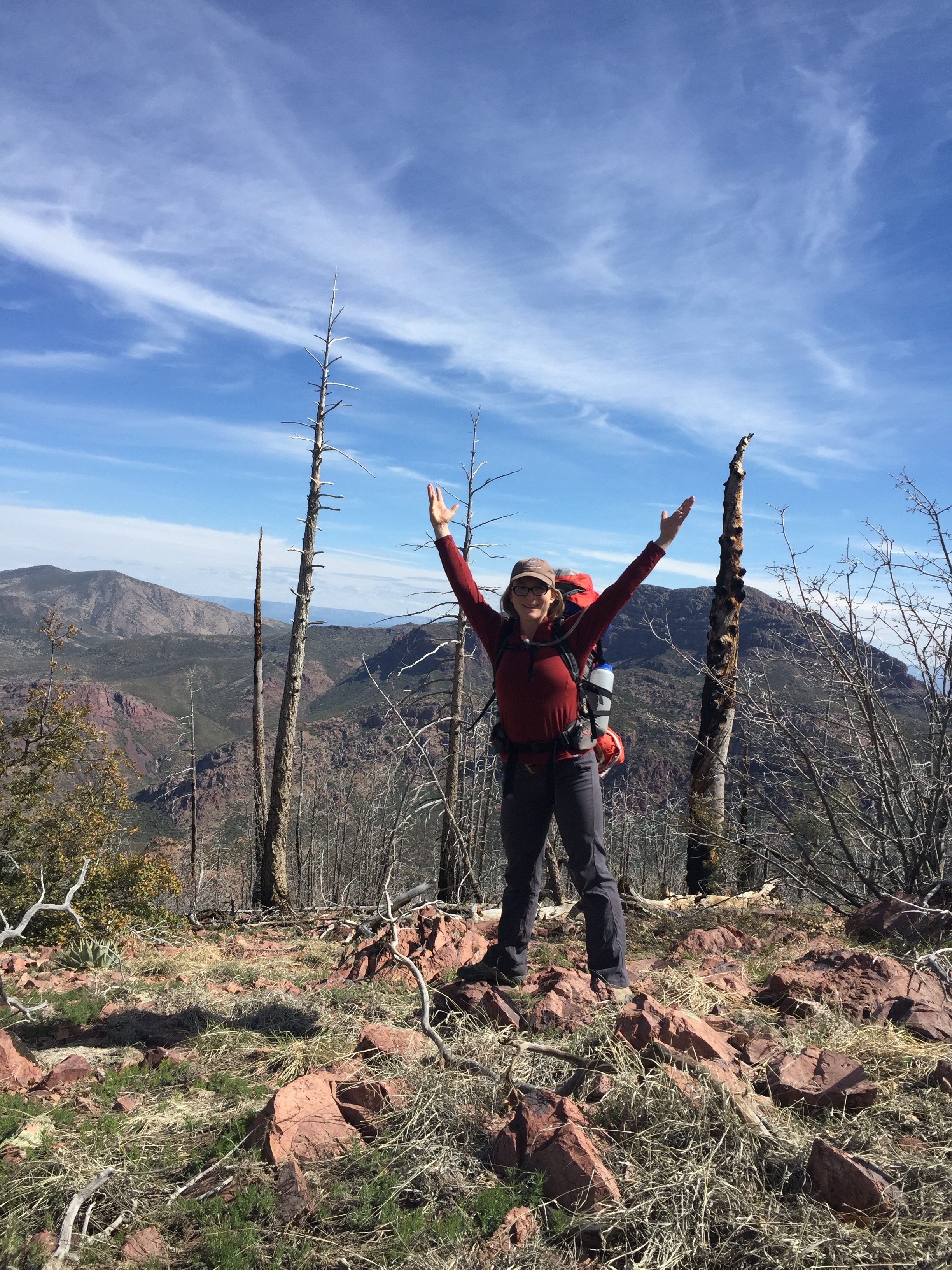 Highest point on the Mazatzal Divide Trail. 