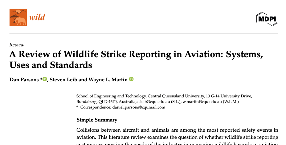 Beyond the Snarge: Reporting more than just strikes — The Runway Centreline