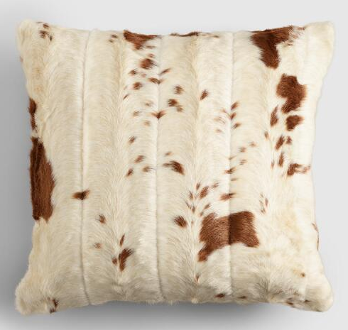 Faux Cowhide Throw Pillow World Market