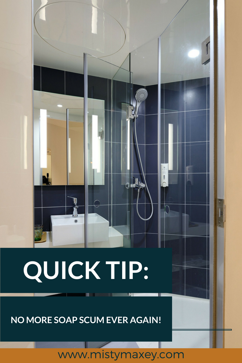Quick Tip: Never scrub your glass shower doors again!