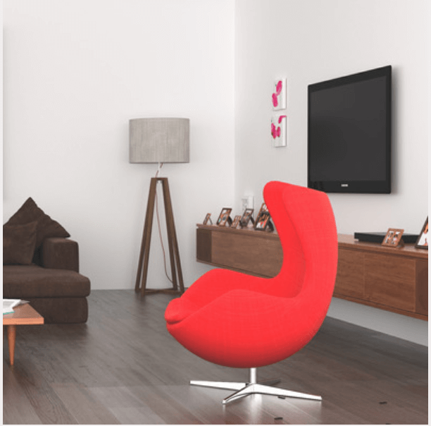 mid century modern bachelor pad