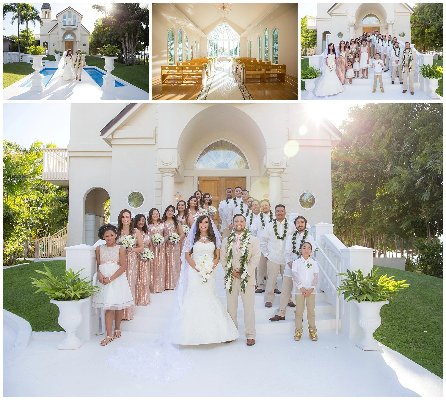 Samuel Frances Wedding At Paradise Cove Crystal Chapel Oahu Hawaii