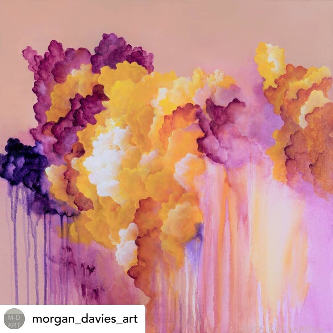 Posted @withregram &bull; @morgan_davies_art This fabulous painting by our newest artist Anita Kutsarova is featured in our current exhibition 'LIGHT' &bull; The paintings in this online show mix her bold colourful images with her more subtle and mut