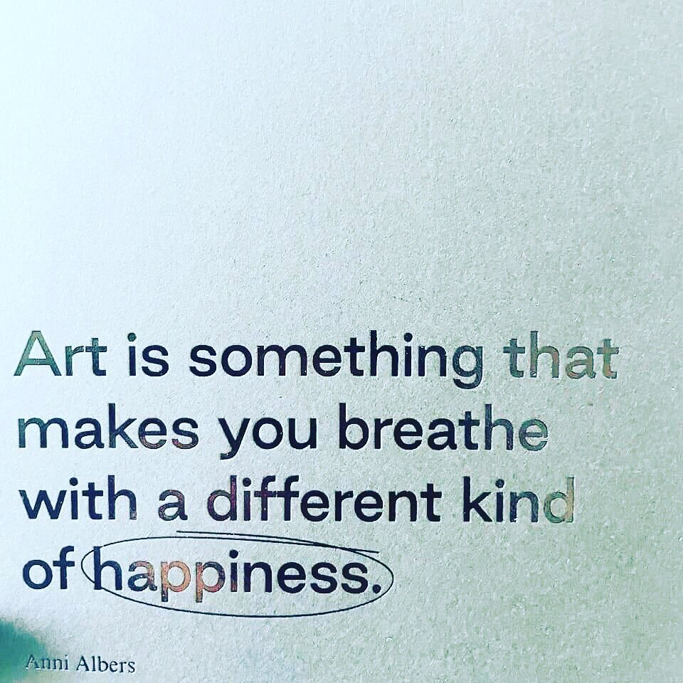 &rsquo;&rsquo;Art is something that makes you breathe with a different kind of happiness&rsquo; 

Anni Albers 

Follow my journey  @anitakutsarovaart and head up to #morgan_davies_art to find your missing piece of happiness or click on the link in my