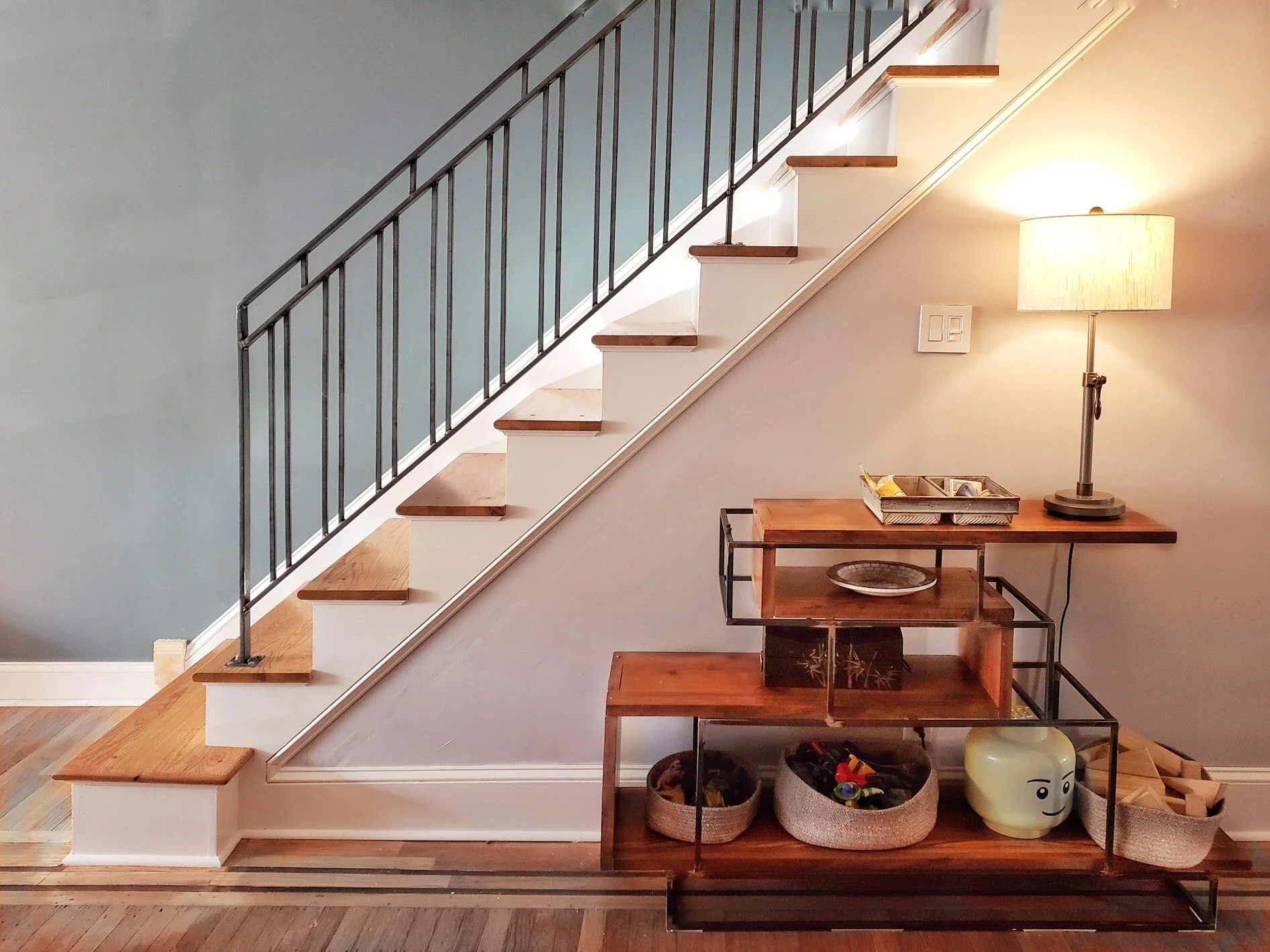 Moore St. Project/ Staircase rebuild and steel railing