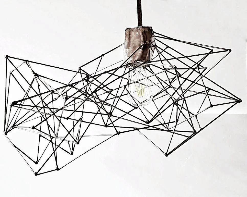 Network Pendant Light Prototype/ Steel 