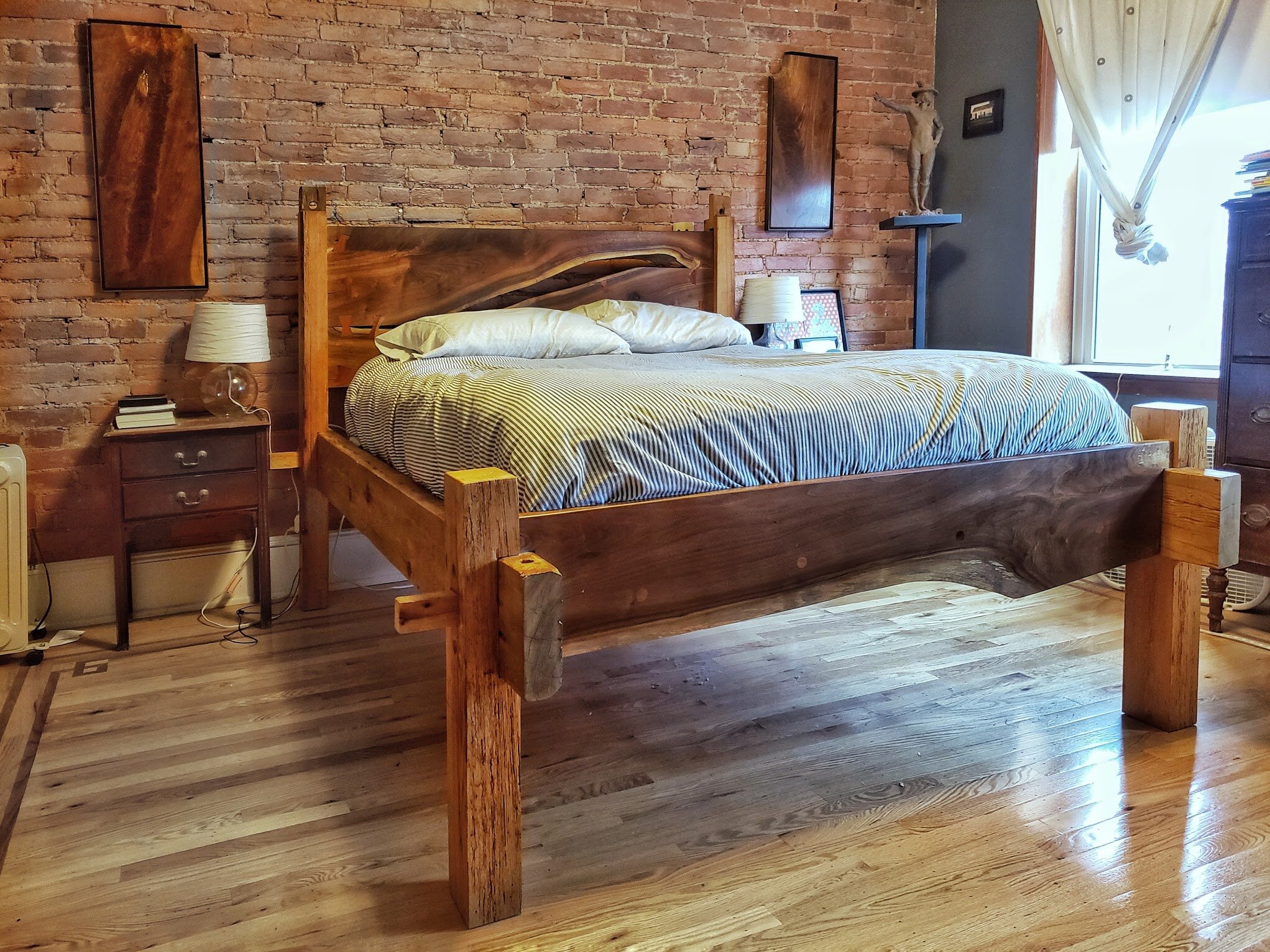 Walnut/Oak beams/ Douglas Fur /Brazilian Cherry Detailing 