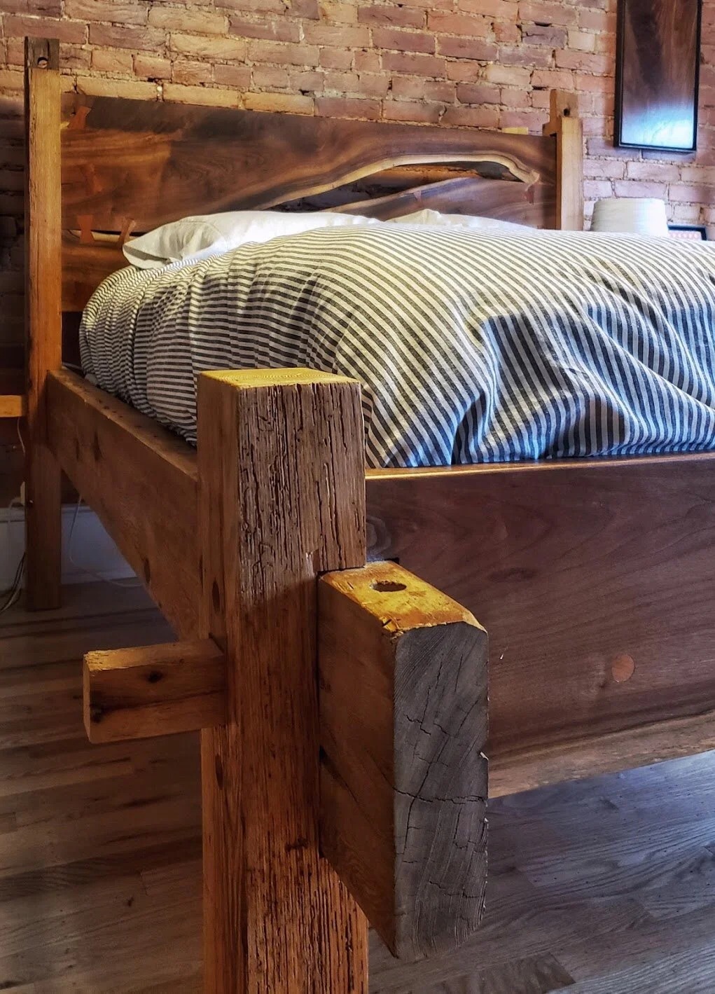 Walnut/Oak beams/ Douglas Fur /Brazilian Cherry Detailing 