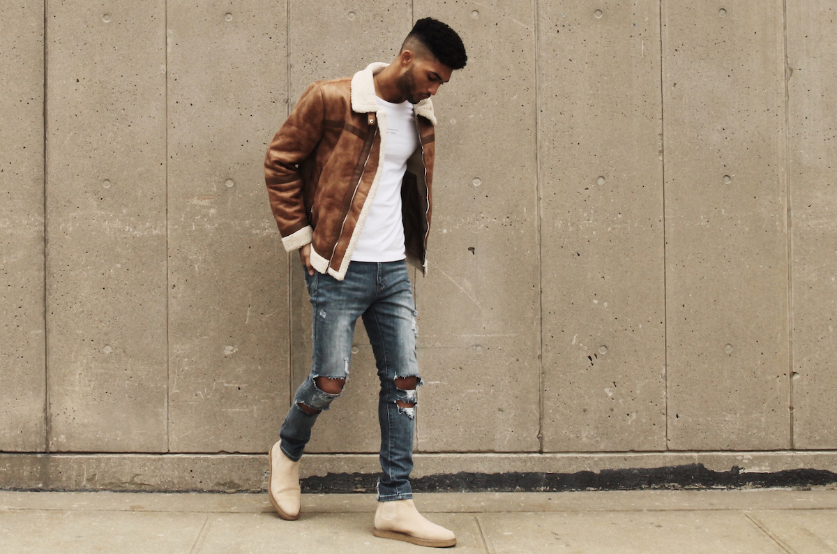 Ripped jeans with shop chelsea boots