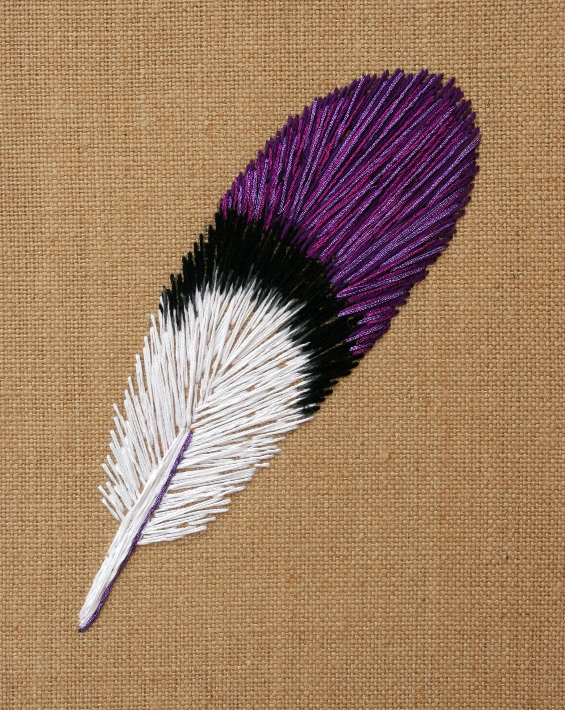 Costa’s Hummingbird | embroidery on burlap | 8×10 | $85