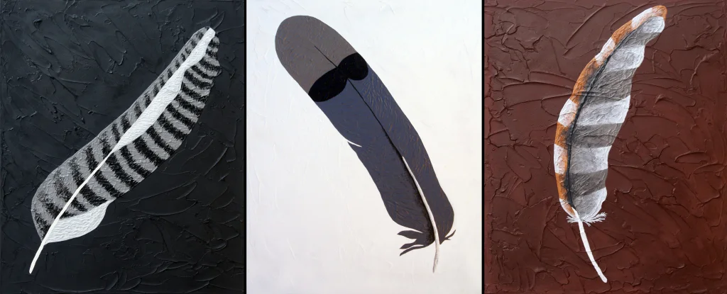 Band-tailed Pigeon | plaster, acrylic on board | 16 x 20 | $160 Eastern Meadowlark | plaster, acrylic on board | 16 x 20 | $160 Eastern Screech-Owl | plaster, acrylic on board | 16 x 20 | $160