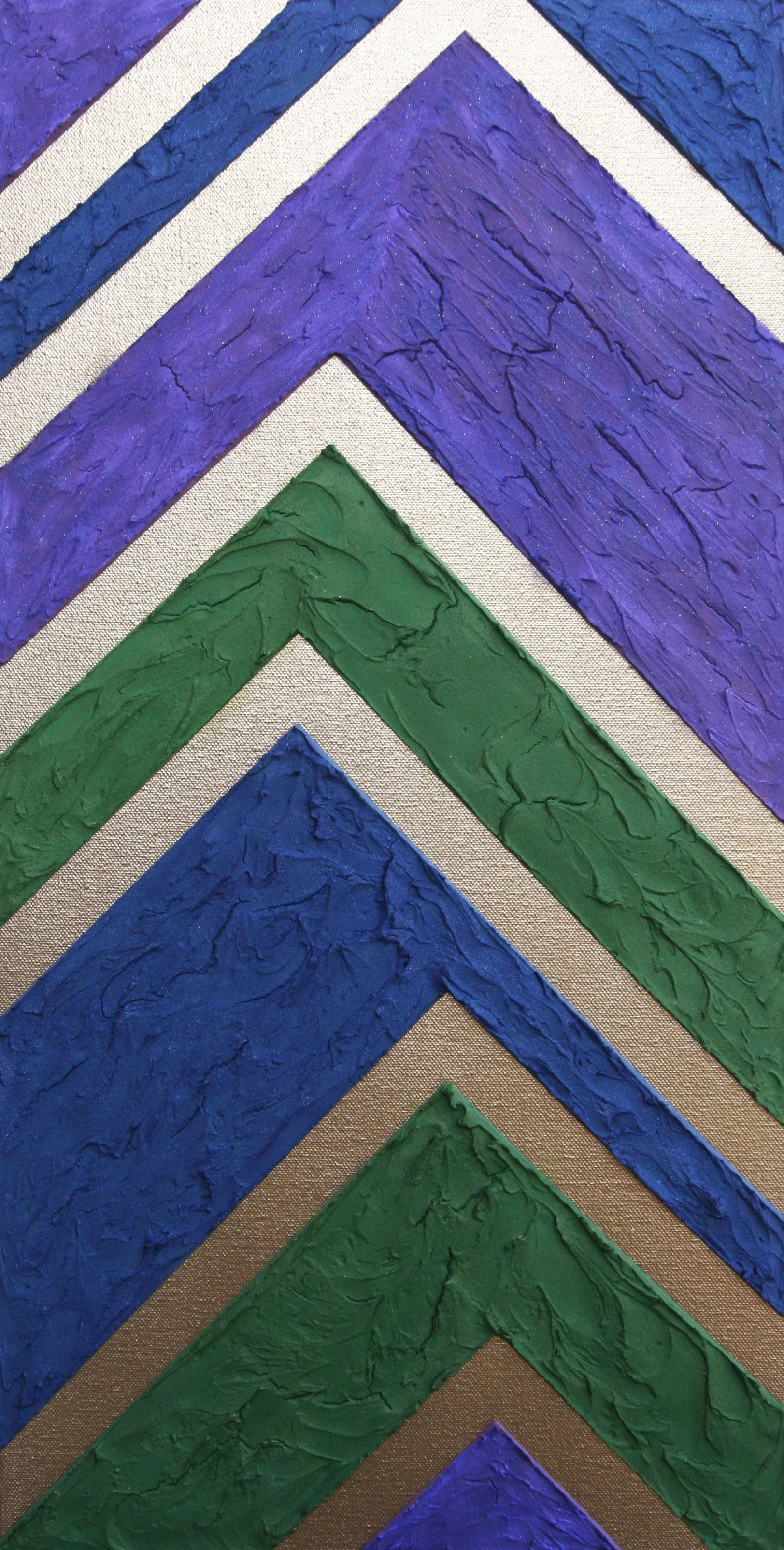 Launch | acrylic, plaster on canvas | 12 x 24 | $150