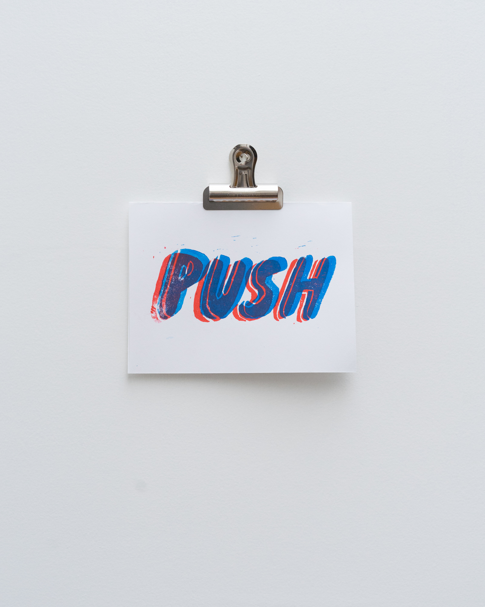 "Push Card" Edition of 4