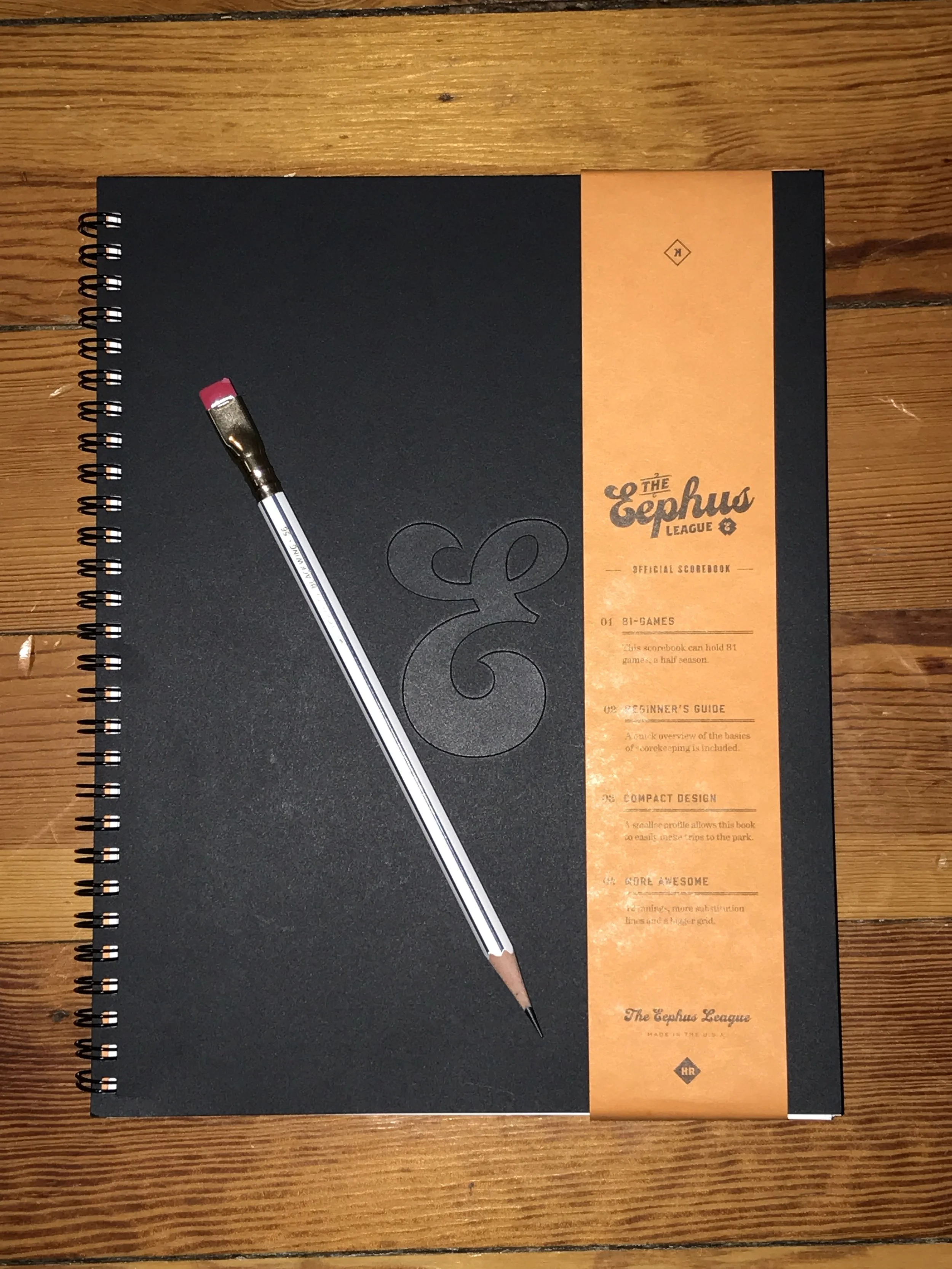 The Eephus League Halfliner Scorebook is as beautiful as the game itself.