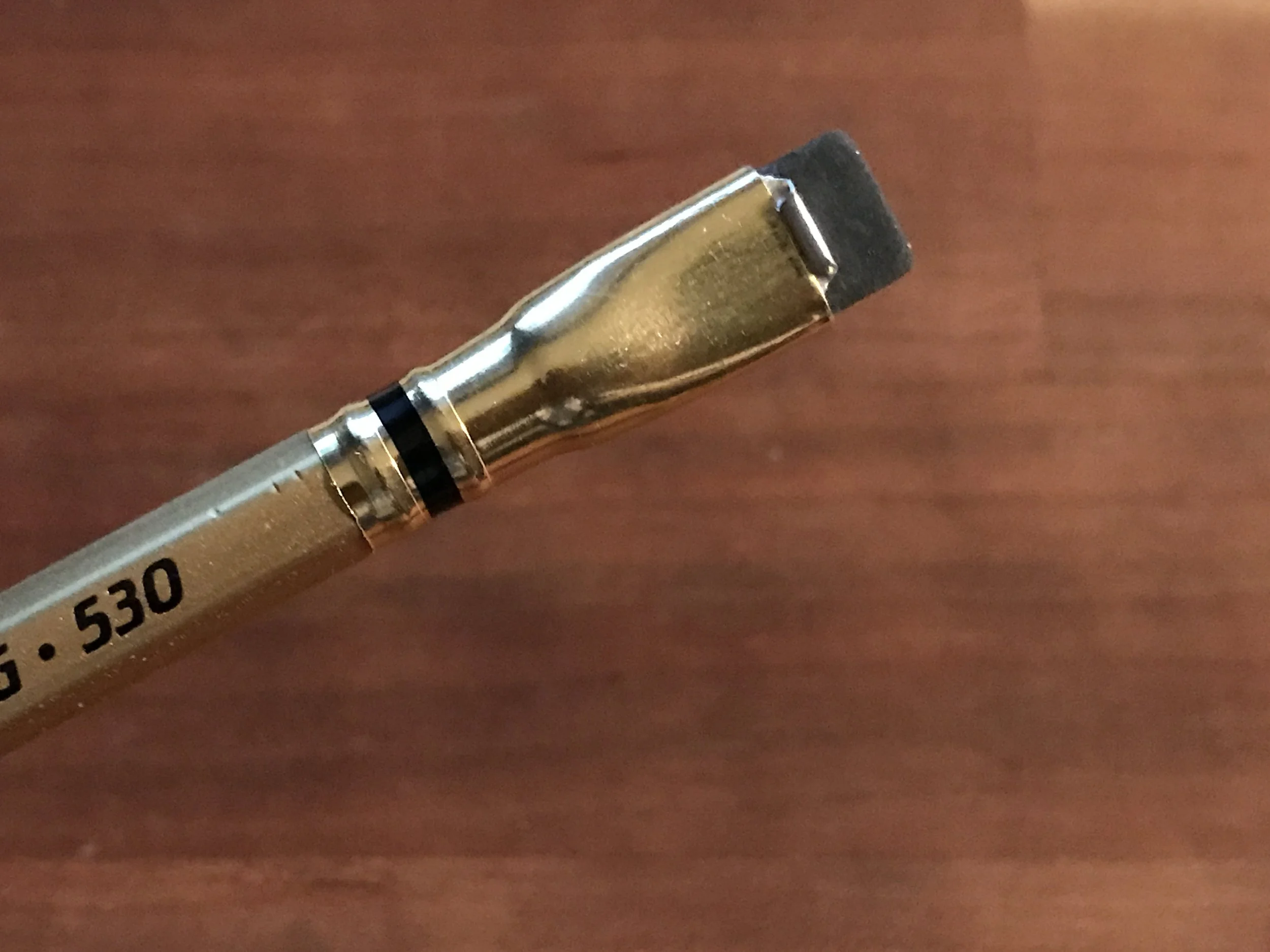 First decorated ferrule in the new Blackwings.
