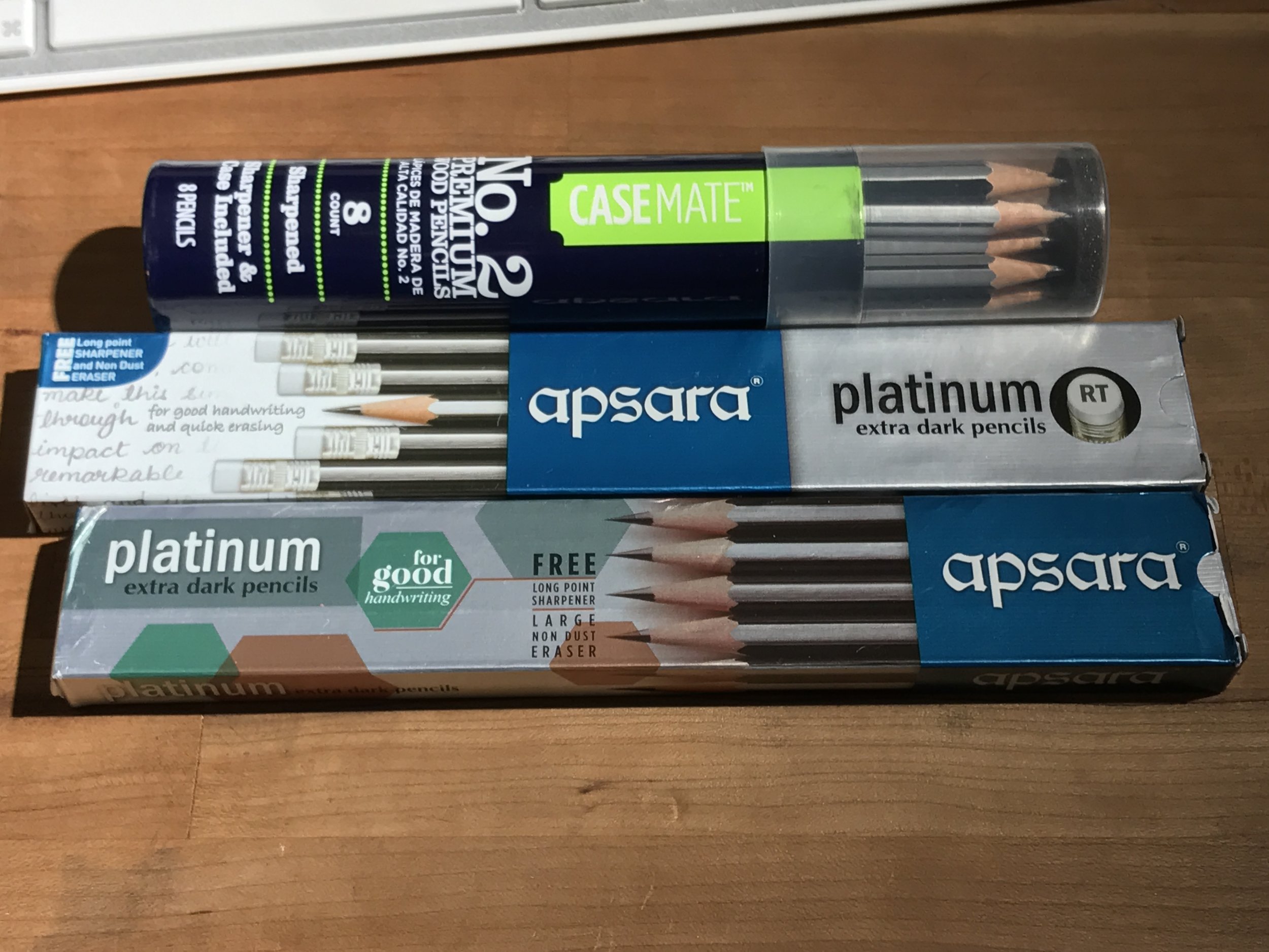 10 Pencils APSARA PLATINUM SUPER EXTRA DARK PENCILS FREE 1 Eraser & Sharpener 