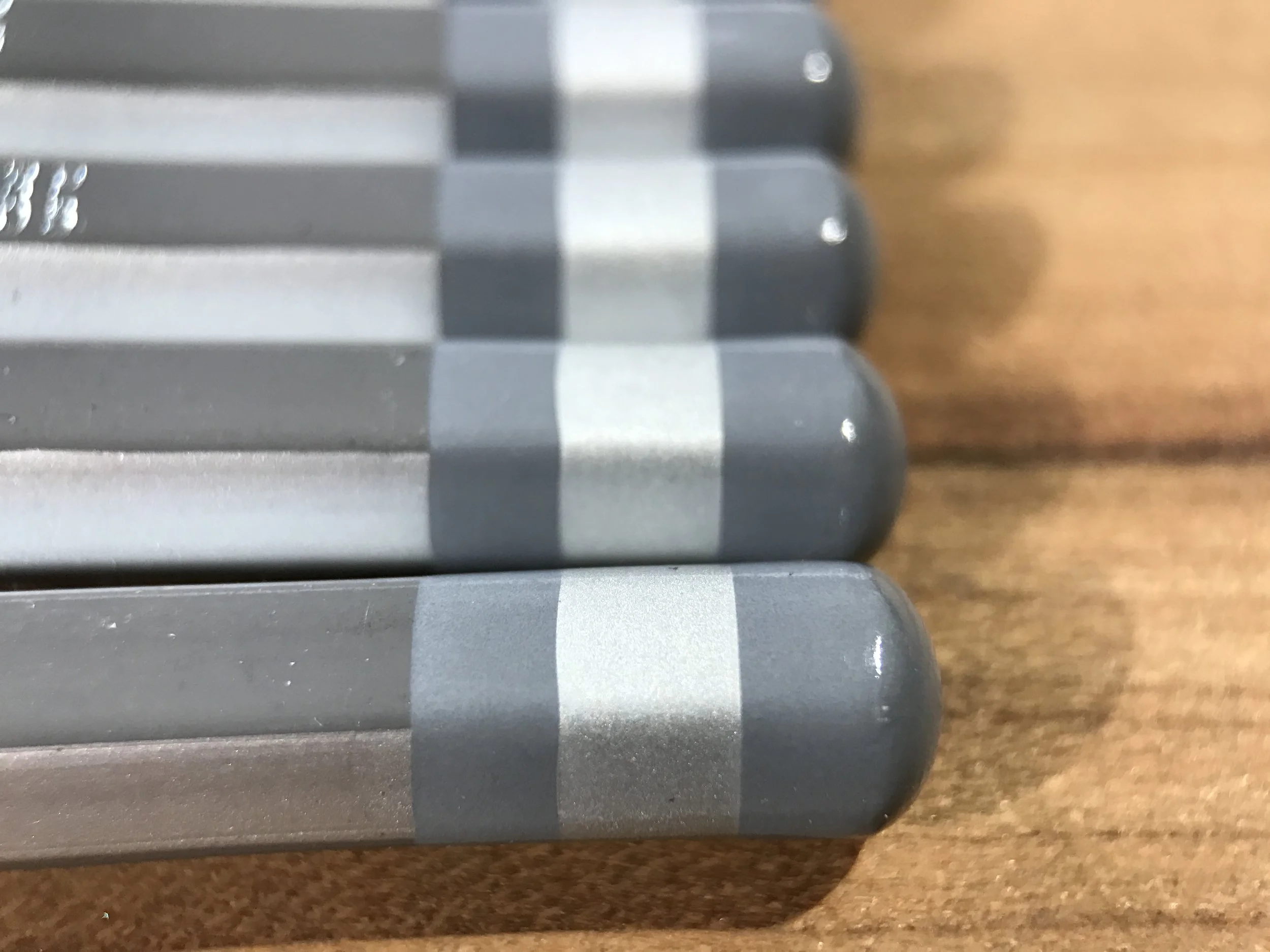 Four different grays.
