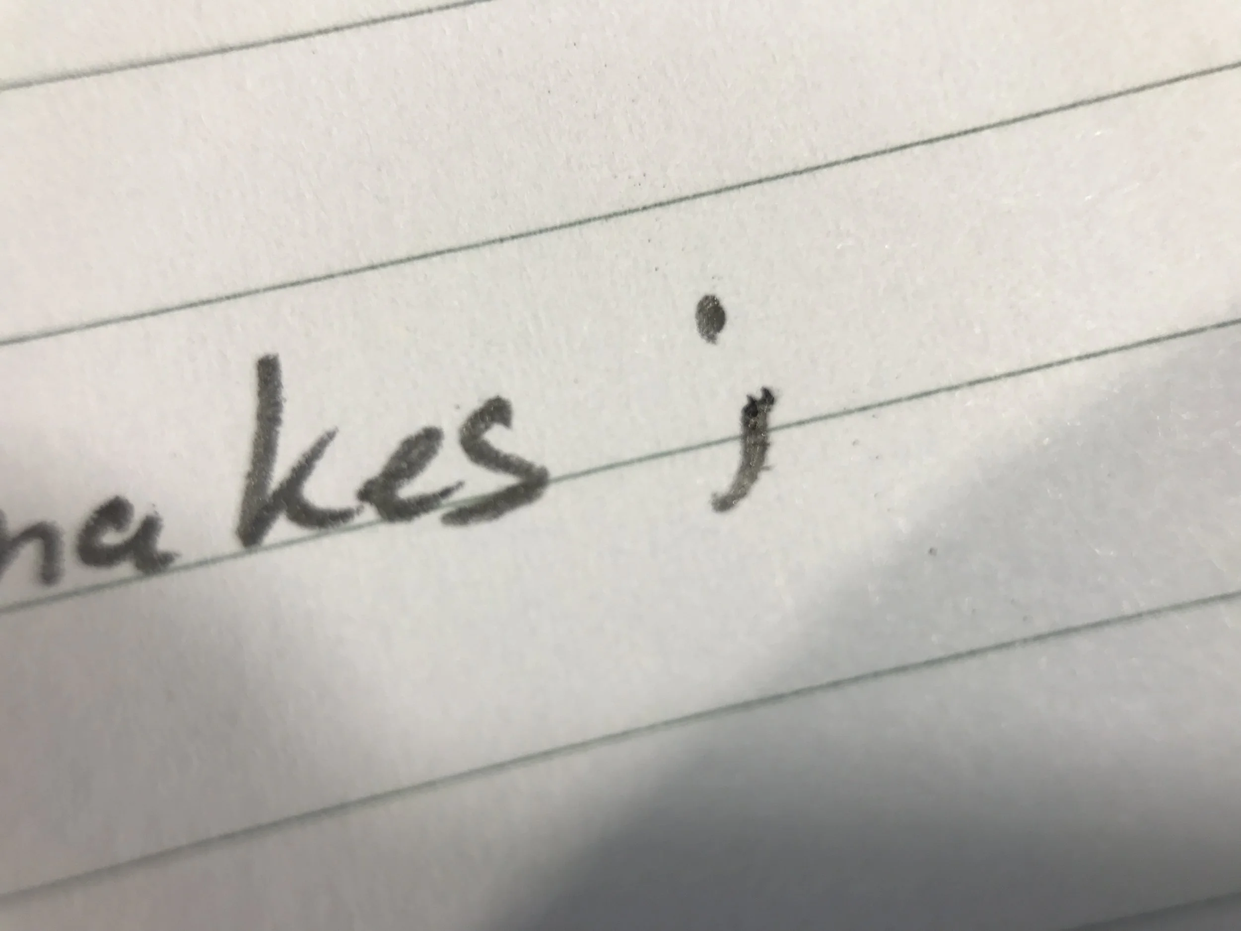 This was not supposed to be a semi-colon.