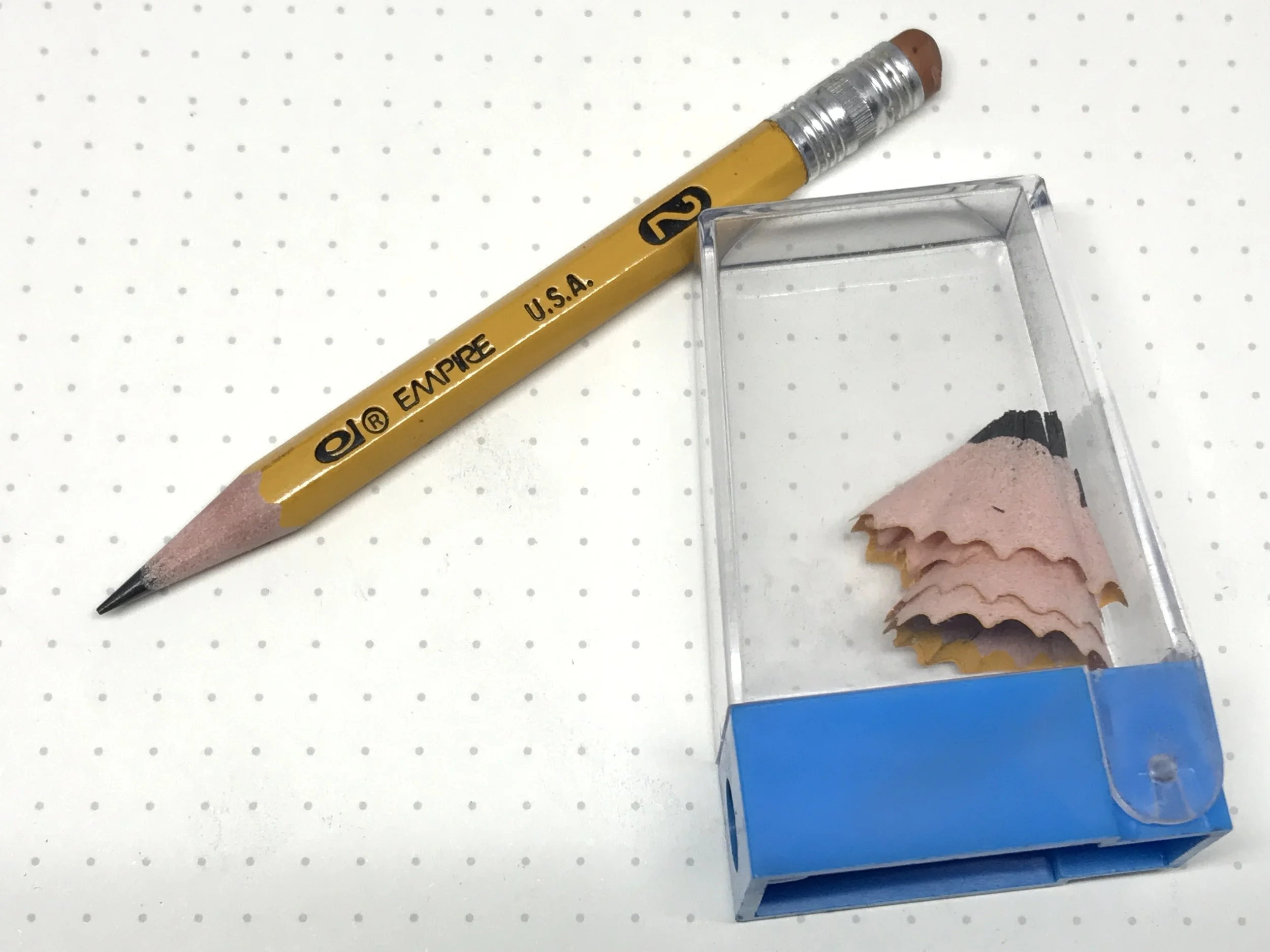 Empire Pencil and Pedigree Sharpener - my grade school tools.