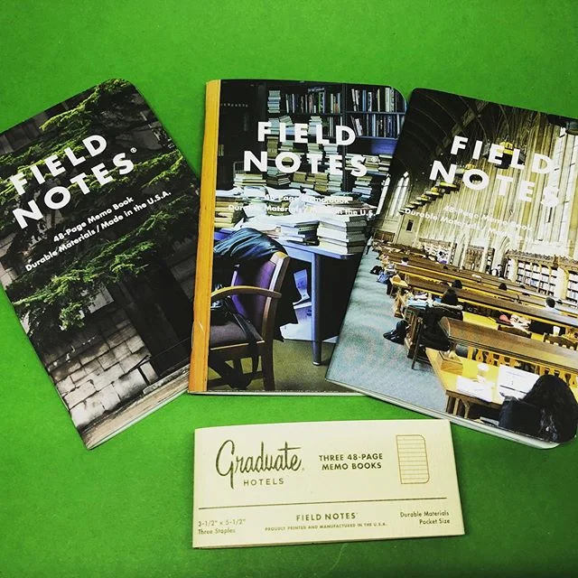 The National Parks Series is getting all the love right now, but these beauties are pretty damn cool too! @fieldnotesbrand @graduatehotels #stationery #fieldnotes