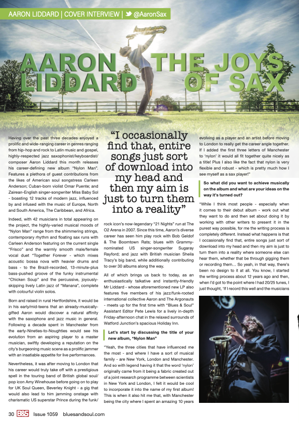 Blues & Soul issue  1059 Aaron Liddard cover interview p1.png