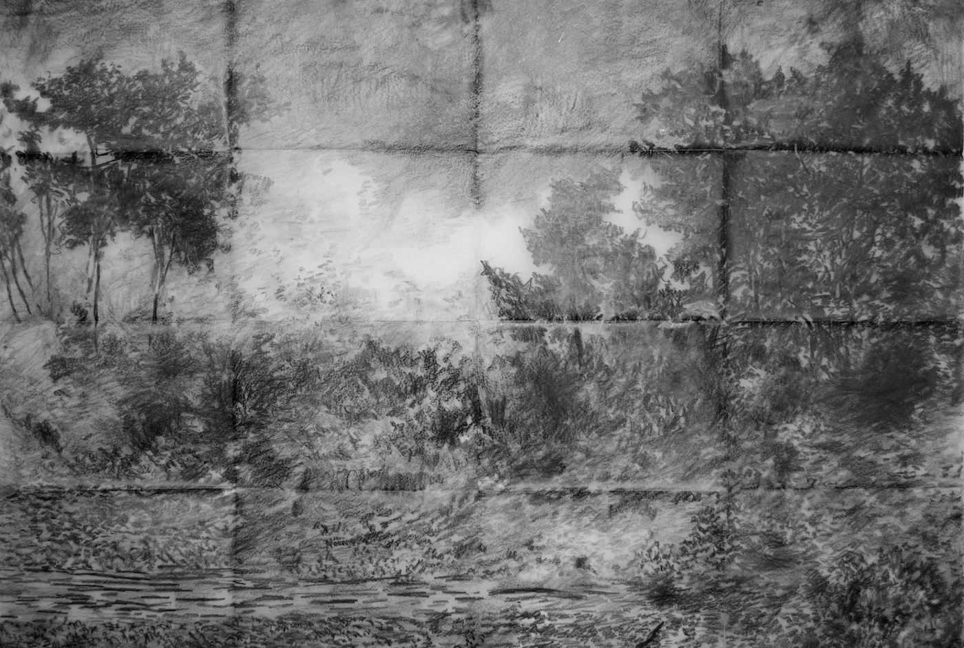  From the series “Tsunamies”, graphite on vellum paper, 59 X 90 cm., 2013. 