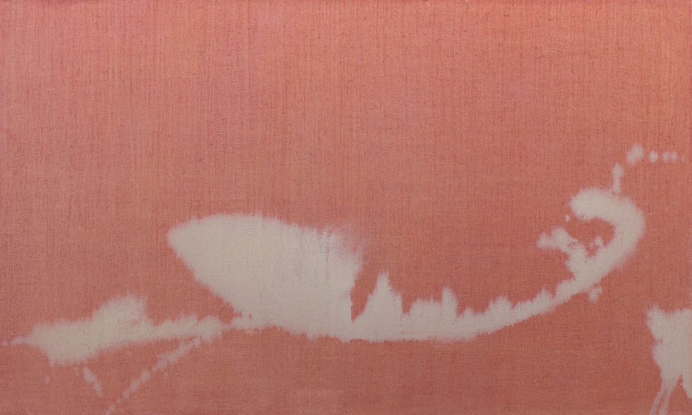  Rakuware Peach; oil on canvas; 38 x 60 in; 2017 